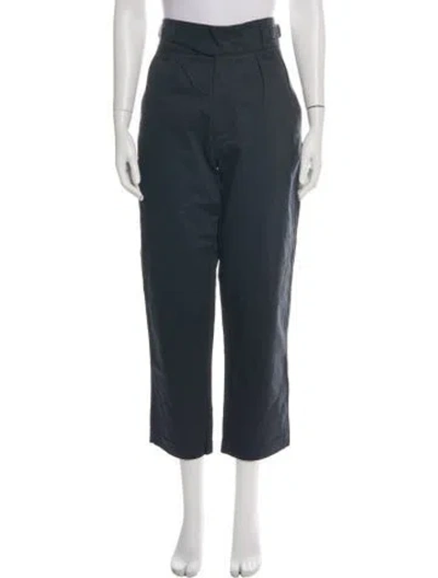 Pre-owned Maison Kitsuné Wide Leg Pants In Blue