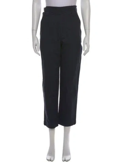 Pre-owned Maison Kitsuné Wide Leg Pants W/ Tags In Black