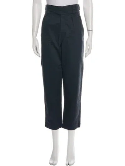 Pre-owned Maison Kitsuné Wide Leg Pants W/ Tags In Blue