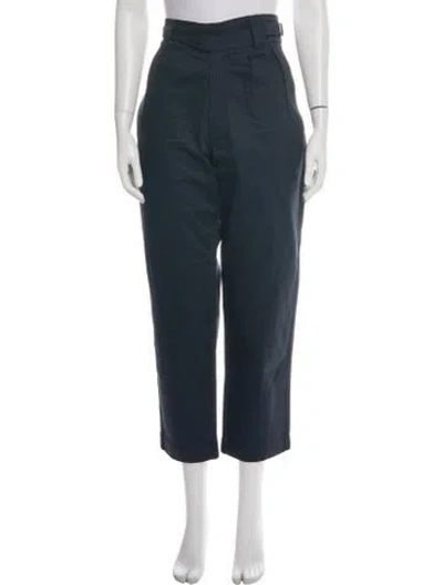 Pre-owned Maison Kitsuné Wide Leg Pants W/ Tags In Blue