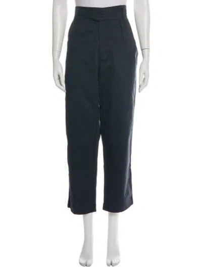 Pre-owned Maison Kitsuné Wide Leg Pants W/ Tags In Blue