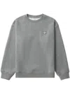 Maison Kitsuné Bold Fox Head Patch Comfort Sweatshirt In Grey