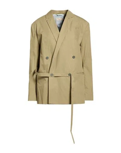Maison Kitsuné Woman Blazer Military Green Size 8 Cotton