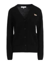 Maison Kitsuné Woman Cardigan Black Size M Wool