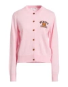 Maison Kitsuné Woman Cardigan Pink Size L Wool In Pink