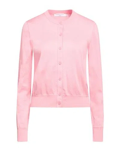Maison Kitsuné Woman Cardigan Pink Size M Cotton