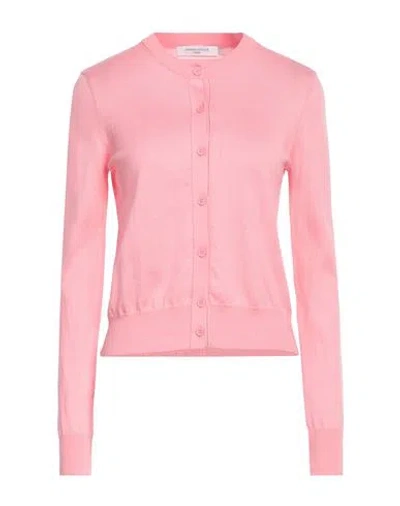 Maison Kitsuné Woman Cardigan Pink Size Xl Cotton