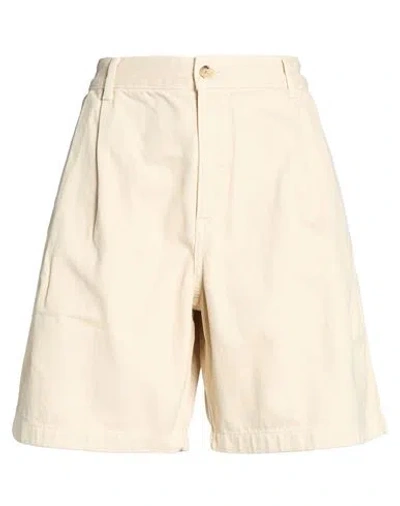Maison Kitsuné Woman Denim Shorts Cream Size 28 Cotton In Neutral