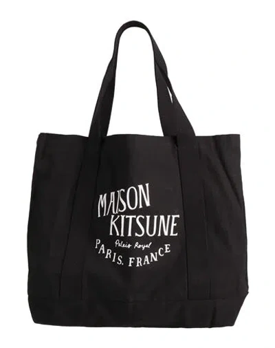 Maison Kitsuné Woman Handbag Black Size - Cotton In Black