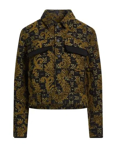 Maison Kitsuné Woman Jacket Khaki Size L Viscose, Polyester, Cotton, Modal, Acrylic In Brown