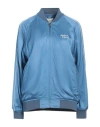 Maison Kitsuné Teddy Light Blue Viscose Jacket In Blue