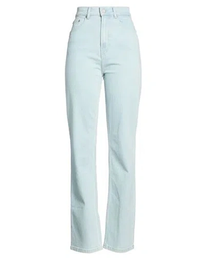 Maison Kitsuné Woman Jeans Blue Size 10 Cotton, Elastane