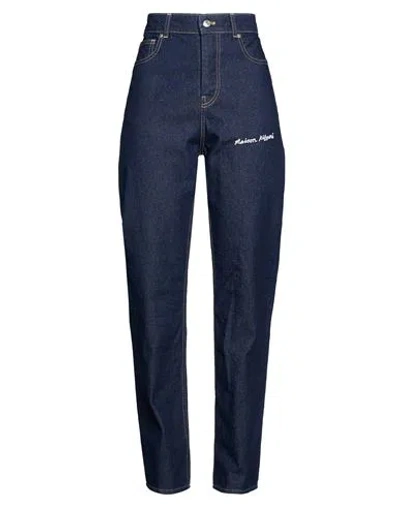 Maison Kitsuné Woman Jeans Blue Size 29 Cotton