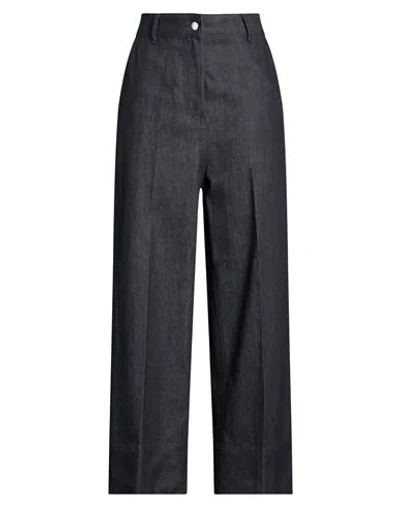 Maison Kitsuné Woman Jeans Blue Size 6 Cotton