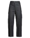 Maison Kitsuné Woman Jeans Blue Size 8 Cotton In Black