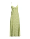 Maison Kitsuné Green Strap Maxi Dress In Green