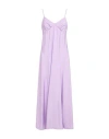 Maison Kitsuné Sleeveless Flared Dress In Purple