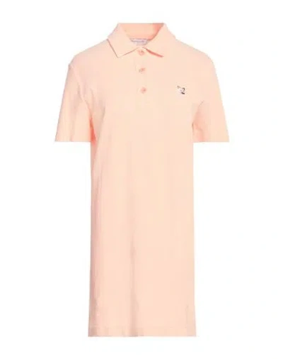 Maison Kitsuné Woman Mini Dress Apricot Size Xl Cotton In Orange