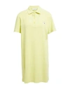 Maison Kitsuné Woman Mini Dress Pastel Yellow Size S Cotton In Yellow