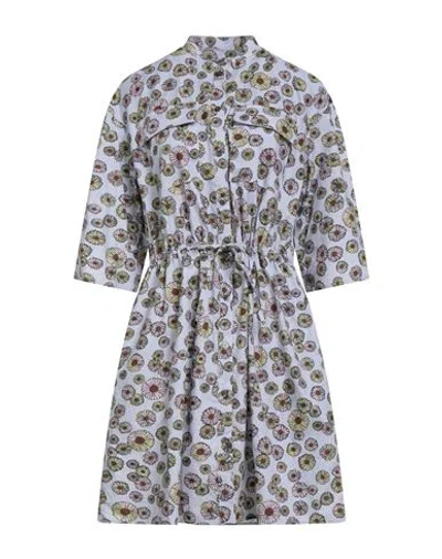 Maison Kitsuné Woman Mini Dress Lilac Size 8 Cotton In Black