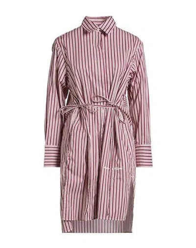 Maison Kitsuné Woman Mini Dress Pink Size 12 Cotton
