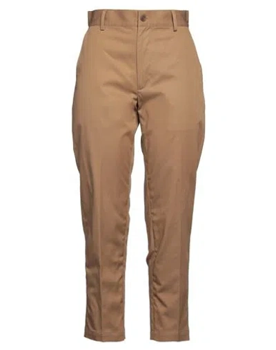 Maison Kitsuné Woman Pants Camel Size 6 Cotton