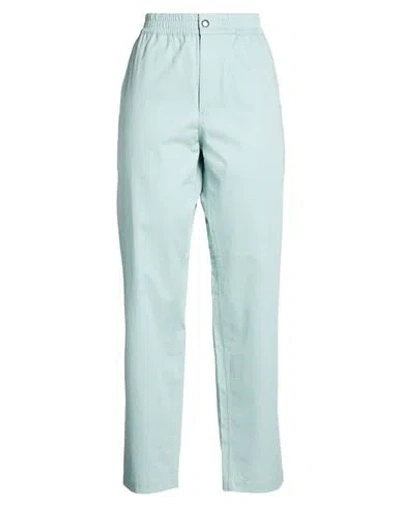 Maison Kitsuné Woman Pants Sage Green Size 10 Cotton In Blue