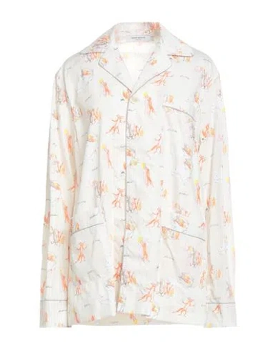 Maison Kitsuné Woman Shirt Off White Size L Cotton