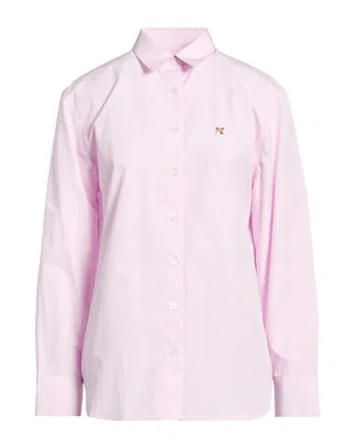 Maison Kitsuné Woman Shirt Pink Size 10 Cotton