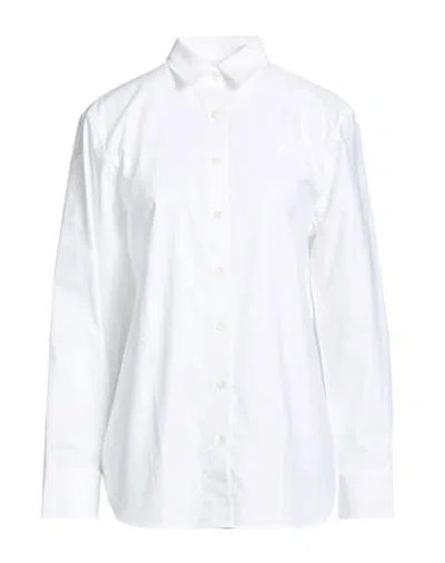 Maison Kitsuné Woman Shirt White Size 12 Cotton
