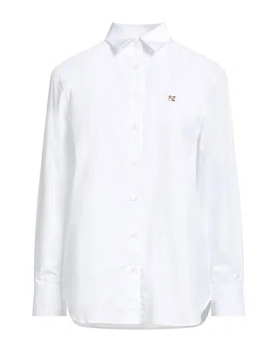 Maison Kitsuné Woman Shirt White Size 8 Cotton