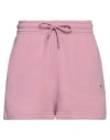 Maison Kitsuné Cotton Shorts In Pink