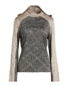 Maison Kitsuné Woman Sweater Charcoal Size L Viscose In Gray