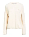 Maison Kitsuné Woman Sweater Cream Size Xl Cotton, Wool In White