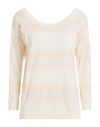 Maison Kitsuné Woman Sweater Ivory Size L Wool In White