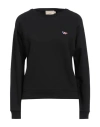 Maison Kitsuné Woman Sweatshirt Black Size M Cotton In Black