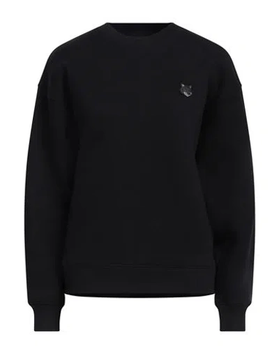 Maison Kitsuné Woman Sweatshirt Black Size L Cotton