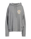Maison Kitsuné Woman Sweatshirt Grey Size L Cotton