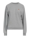 Maison Kitsuné Woman Sweatshirt Grey Size Xs Cotton