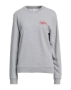 Maison Kitsuné Woman Sweatshirt Grey Size L Cotton In Grey