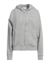 Maison Kitsuné Gray Tricolor Baby Fox Hoodie In Grey