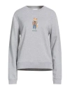 Maison Kitsuné Woman Sweatshirt Light Grey Size Xs Cotton In Grey