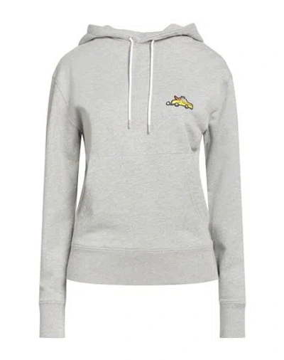 Maison Kitsuné Woman Sweatshirt Light Grey Size Xxs Cotton In Gray