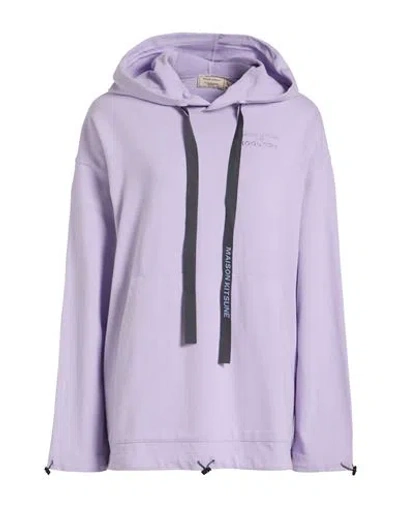 Maison Kitsuné Woman Sweatshirt Lilac Size S Cotton In Purple