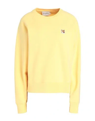 Maison Kitsuné Woman Sweatshirt Yellow Size S Cotton
