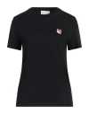 Maison Kitsuné Black Fox Head Patch Regular T-shirt In Black