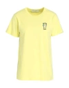 Maison Kitsuné Woman T-shirt Light Yellow Size L Cotton