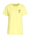 Maison Kitsuné Woman T-shirt Pastel Yellow Size Xs Cotton In Yellow