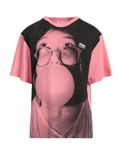 Maison Kitsuné Woman T-shirt Pink Size S Cotton