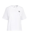 Maison Kitsuné Woman T-shirt White Size S Cotton In White